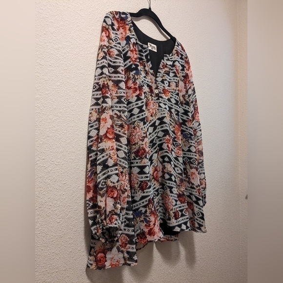 Show Me Your Mumu Floral Jamie Tunic Dress Boho Bohemian - Picture 4 of 10